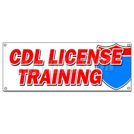 CDL LICENSE TRAINING BANNER SIGN Trucker Truck Driver Trucking School